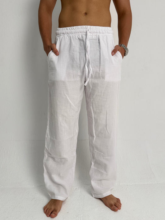 White Linen Pants
