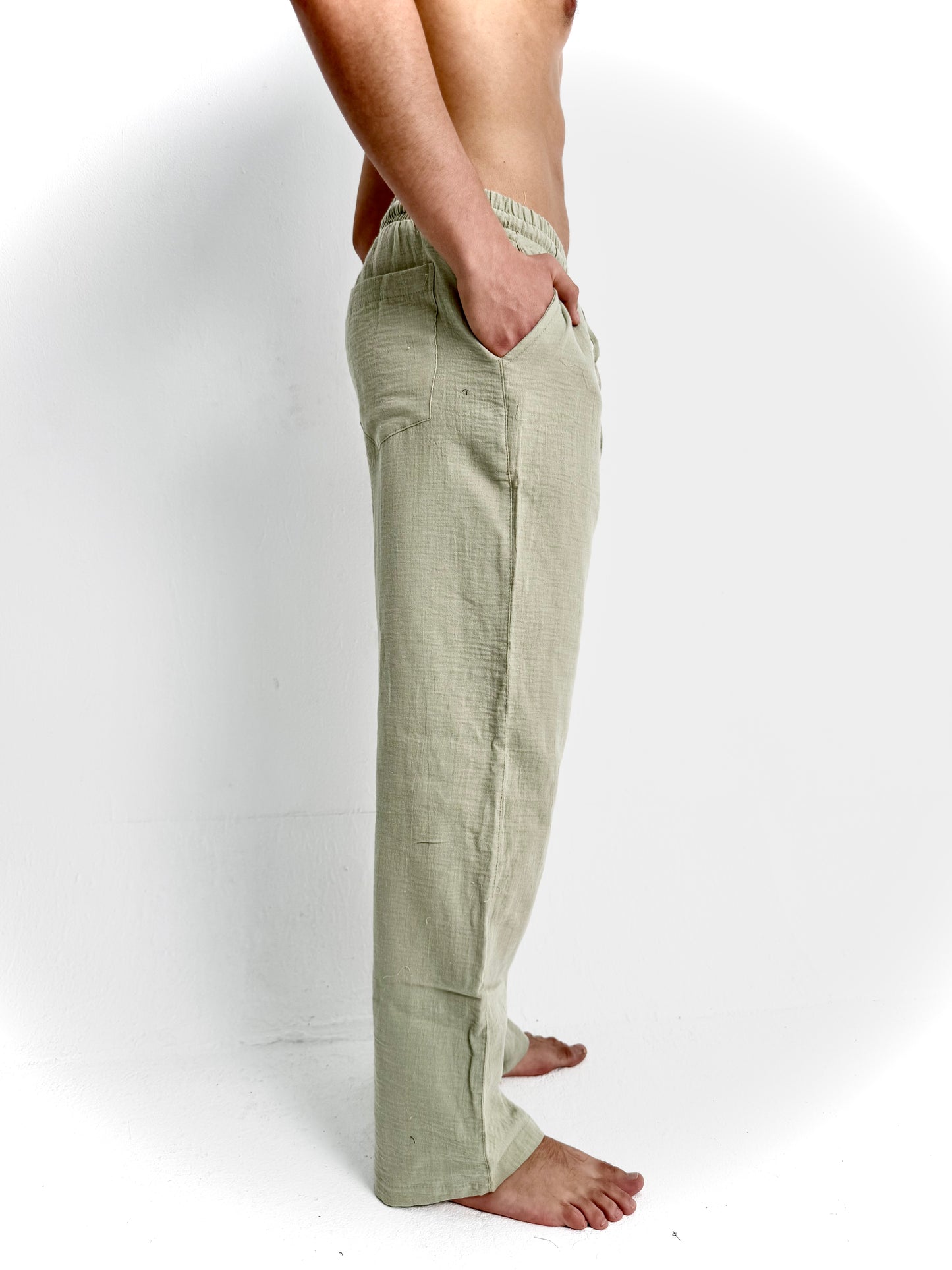 Mint Linen Pants