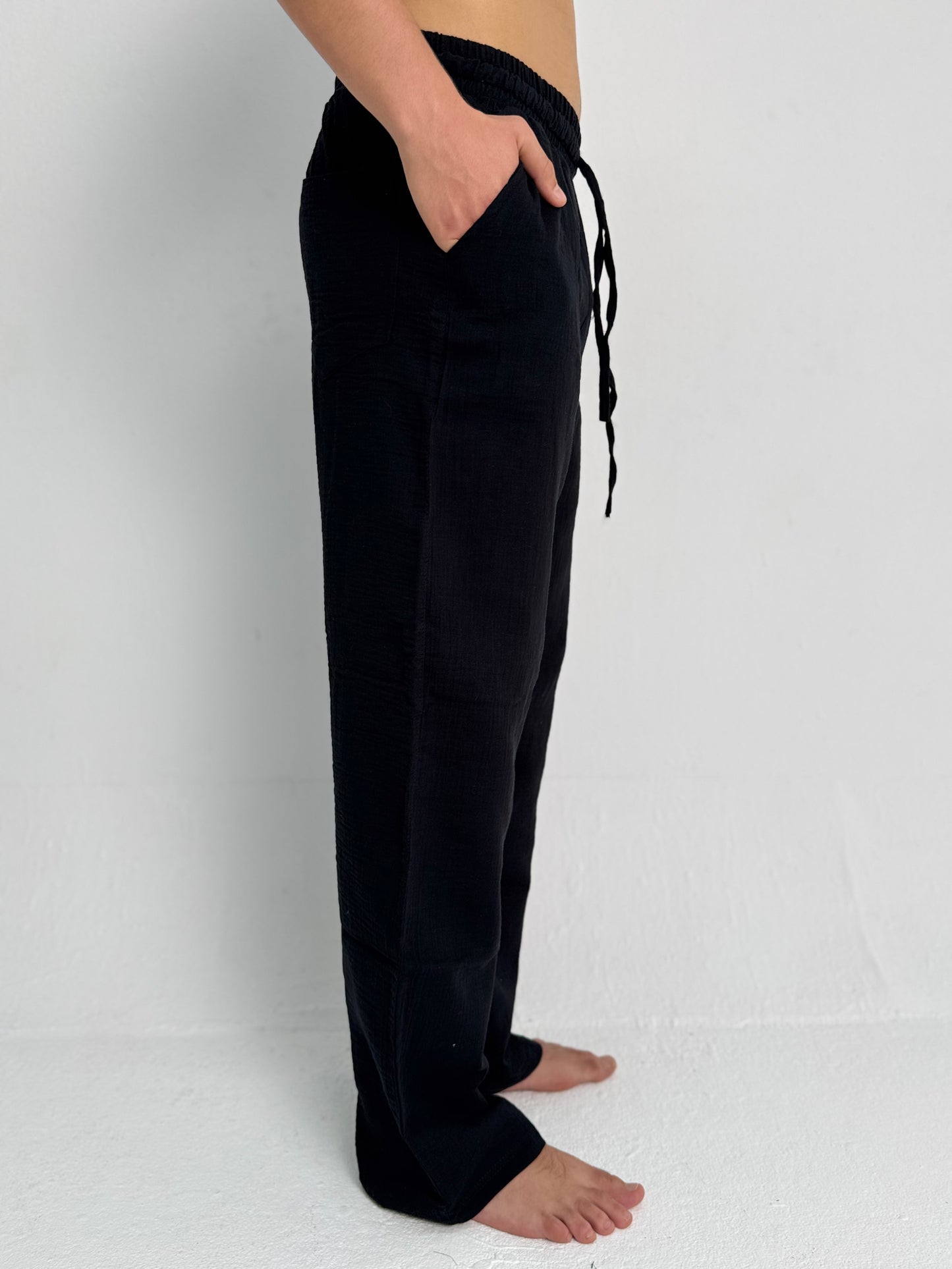 Black Linen Pants