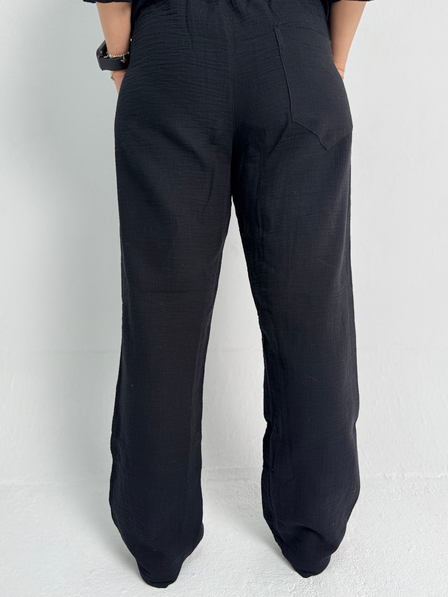 Black Linen Pants