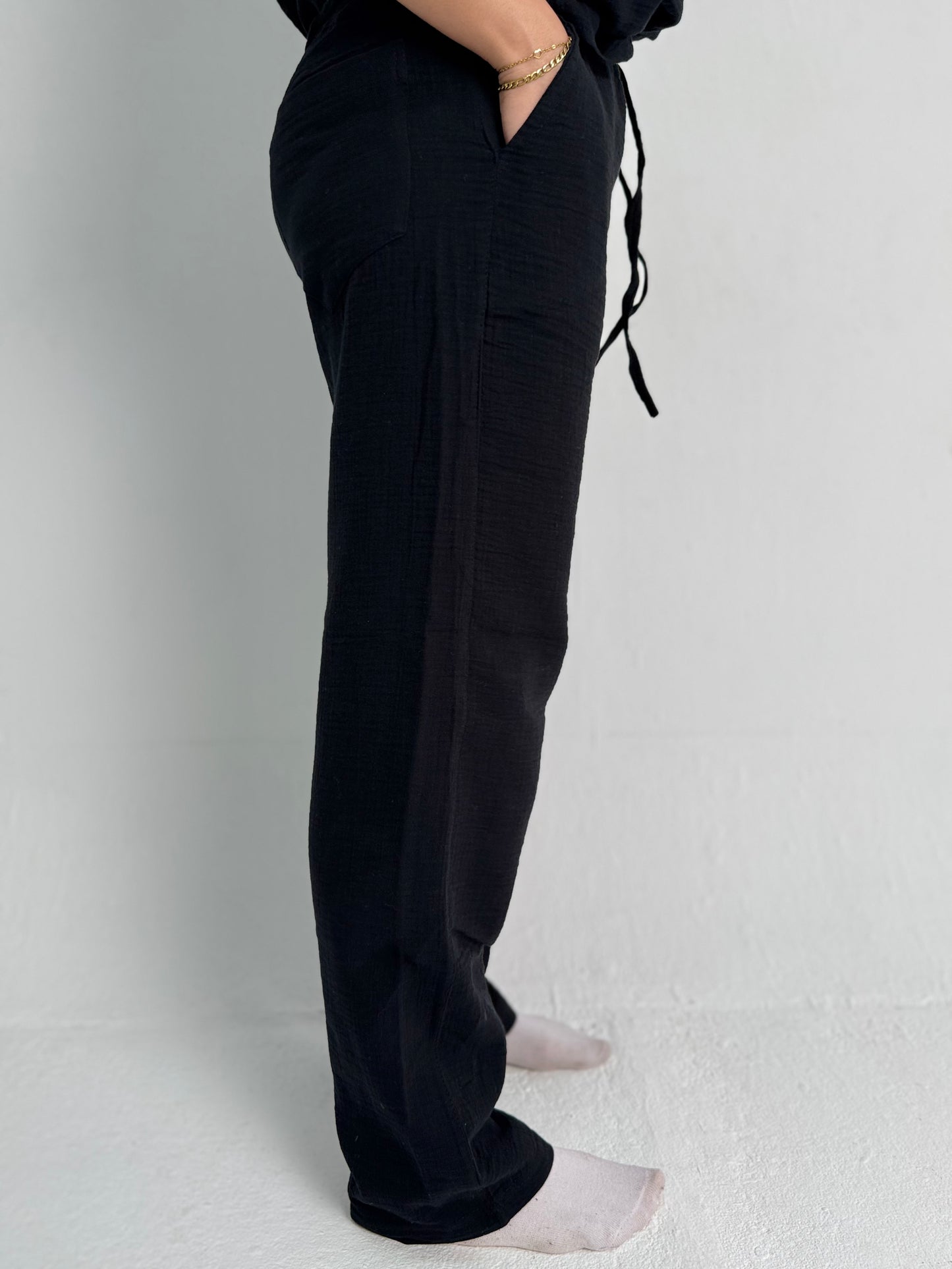 Black Linen Pants
