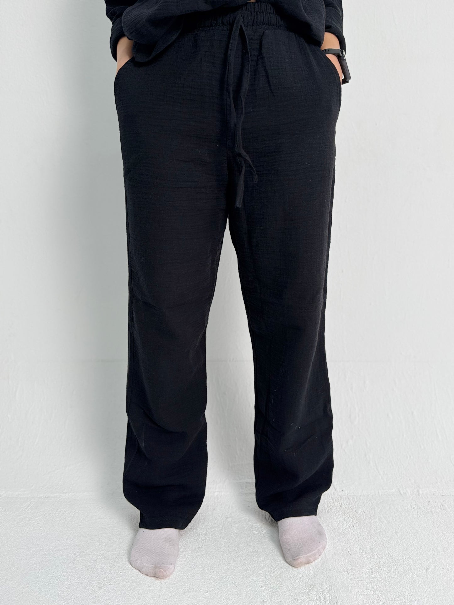 Black Linen Pants