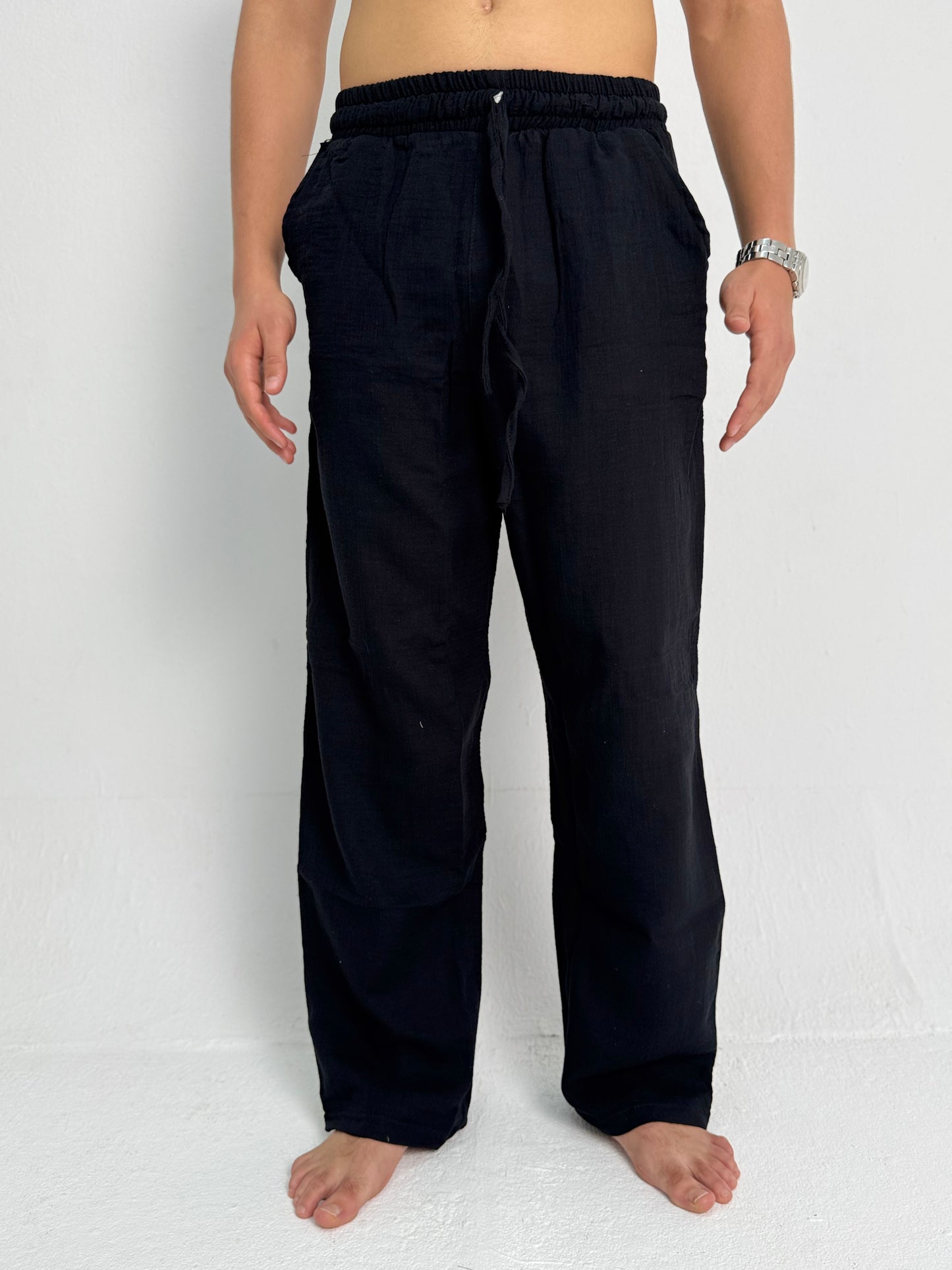 Black Linen Pants
